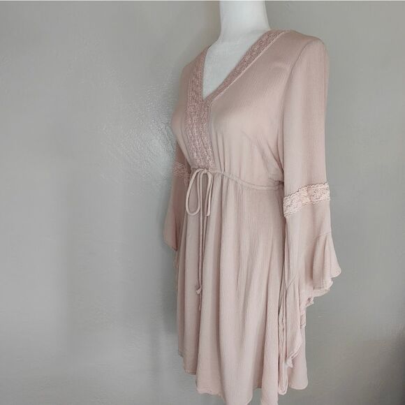 Promesa USA Rayon Dusty Pink Mini Dress - Picture 5 of 9